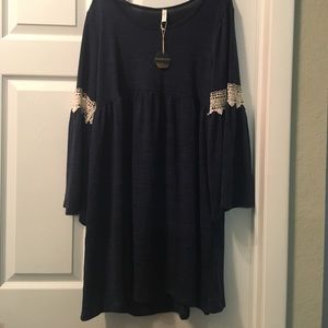 NWT Large pink blush sweater dress